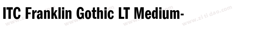 ITC Franklin Gothic LT Medium字体转换